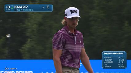Jake Knapp | Round 2 | 18th hole | Shot 4 | 2025 Wyndham