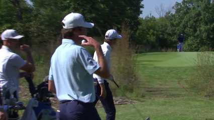 Adrien Dumont de Chassart | Round 2 | 14th hole | Shot 1 | 2025 Compliance Solutions