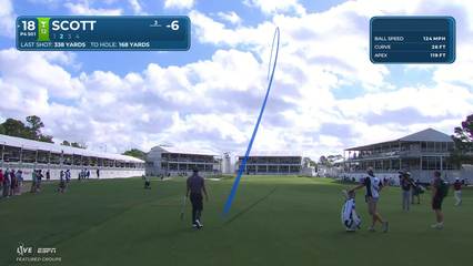 Adam Scott | Round 2 | 18th hole | Shot 2 | 2026 Texas Children's
