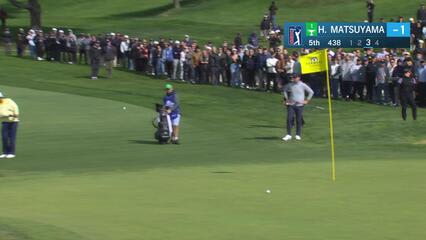 Hideki Matsuyama | Round 4 | 5th hole | Shot 3 | 2025 Farmers