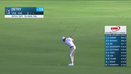 Thomas Detry | Round 2 | 17th hole | Shot 2 | 2025 The Sentry