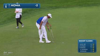 Max Homa | Round 1 | 5th hole | Shot 3 | 2025 Rocket Classic