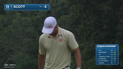 Adam Scott | Round 2 | 13th hole | Shot 2 | 2025 Wyndham