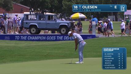 Thorbjørn Olesen | Round 4 | 18th hole | Shot 4 | 2025 Charles Schwab