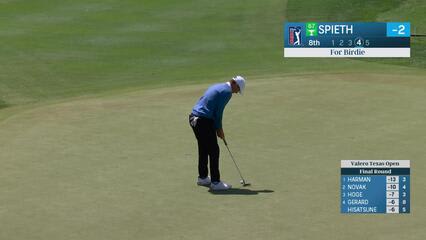 Jordan Spieth | Round 4 | 8th hole | Shot 4 | 2025 Valero
