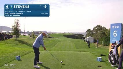 Sam Stevens | Round 4 | 6th hole | Shot 1 | 2025 AT&T Pebble Beach