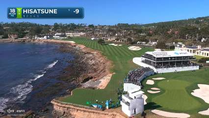 Ryo Hisatsune | Round 1 | 18th hole | Shot 1 | 2026 AT&T Pebble Beach