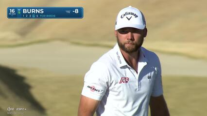 Sam Burns | Round 3 | 16th hole | Shot 4 | 2025 The American Express
