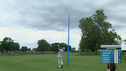 Scottie Scheffler | Round 3 | 4th hole | Shot 2 | 2026 Travelers