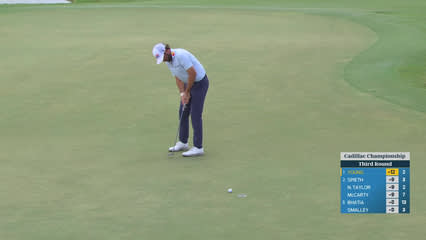 Cameron Young | Round 3 | 3rd hole | Shot 4 | 2026 Cadillac