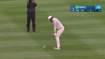 Tony Finau | Round 1 | 18th hole | Shot 3 | 2025 AT&T Pebble Beach