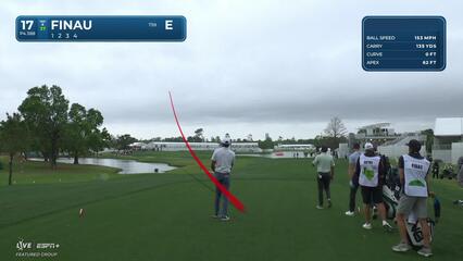 Tony Finau | Round 1 | 17th hole | Shot 1 | 2025 Houston Open