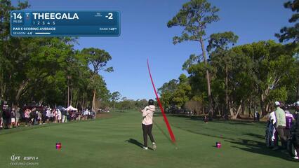 Sahith Theegala | Round 2 | 14th hole | Shot 1 | 2025 Valspar