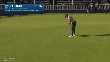 Max Homa | Round 1 | 17th hole | Shot 4 | 2025 Farmers