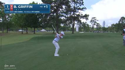 Ben Griffin | Round 1 | 1st hole | Shot 2 | -1 Houston Open