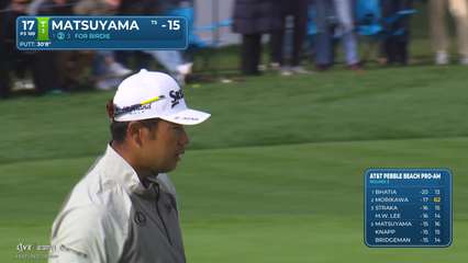 Hideki Matsuyama | Round 3 | 17th hole | Shot 3 | 2026 AT&T Pebble Beach