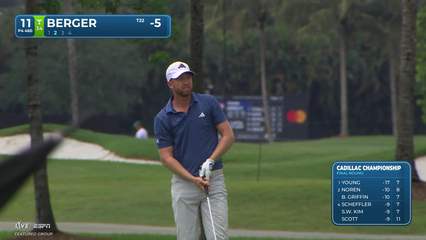 Daniel Berger | Round 4 | 11th hole | Shot 2 | 2026 Cadillac