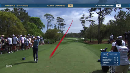 Corey Conners | Round 3 | 4th hole | Shot 1 | 2026 THE PLAYERS