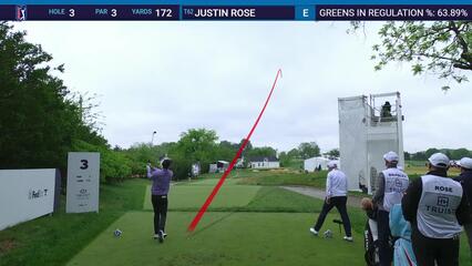 Justin Rose | Round 2 | 3rd hole | Shot 1 | 2025 Truist Championship