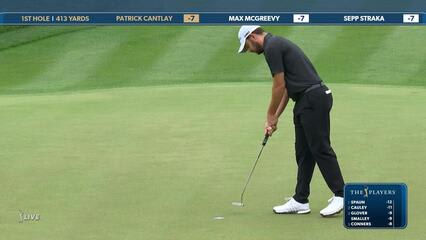 Patrick Cantlay | Round 4 | 1st hole | Shot 4 | 2025 THE PLAYERS