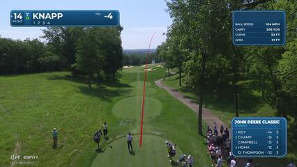 Jake Knapp | Round 3 | 14th hole | Shot 1 | 2025 John Deere