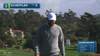 Scottie Scheffler | Round 1 | 13th hole | Shot 4 | 2026 AT&T Pebble Beach