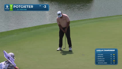 Aldrich Potgieter | Round 1 | 9th hole | Shot 3 | 2026 Cadillac