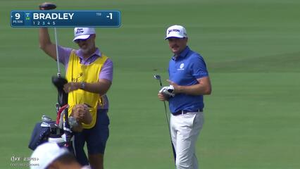 Keegan Bradley | Round 1 | 9th hole | Shot 3 | 2025 Sony Open
