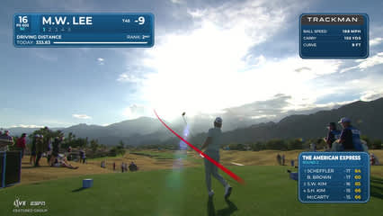 Min Woo Lee | Round 2 | 16th hole | Shot 1 | 2026 The American Express