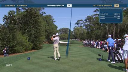 Scottie Scheffler | Round 3 | 10th hole | Shot 1 | 2025 THE PLAYERS