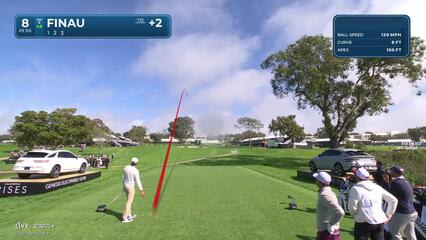 Tony Finau | Round 2 | 8th hole | Shot 1 | 2025 Genesis