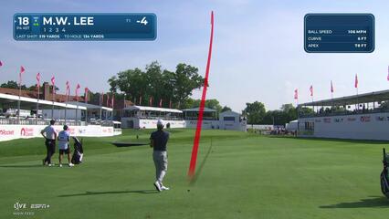 Min Woo Lee | Round 1 | 18th hole | Shot 2 | 2025 Rocket Classic