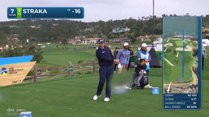 Sepp Straka | Round 4 | 7th hole | Shot 1 | 2026 AT&T Pebble Beach