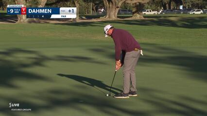 Joel Dahmen | Round 1 | 9th hole | Shot 4 | 2024 The RSM Classic