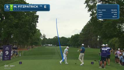 Matt Fitzpatrick | Round 3 | 9th hole | Shot 1 | 2026 Truist Championship