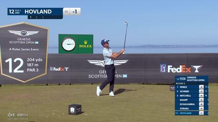 Viktor Hovland | Round 2 | 12th hole | Shot 1 | 2025 Genesis Scottish Open