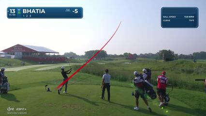 Akshay Bhatia | Round 2 | 13th hole | Shot 1 | 2025 3M Open