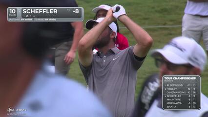 Scottie Scheffler | Round 2 | 10th hole | Shot 2 | 2025 TOUR Championship