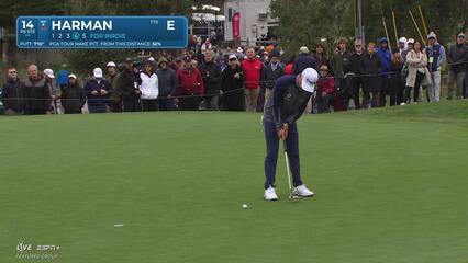 Brian Harman | Round 2 | 14th hole | Shot 4 | 2025 AT&T Pebble Beach