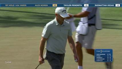 Alex Noren | Round 1 | 1st hole | Shot 4 | 2026 THE PLAYERS