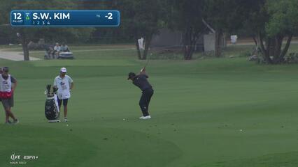 Si Woo Kim | Round 1 | 12th hole | Shot 2 | 2025 Valero
