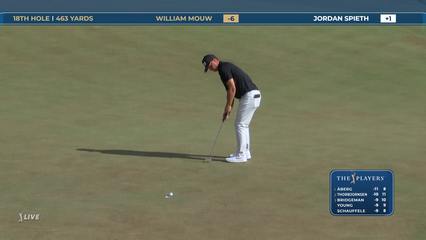 William Mouw | Round 3 | 18th hole | Shot 4 | 2026 THE PLAYERS