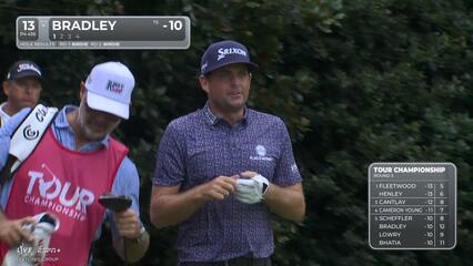 Keegan Bradley | Round 3 | 13th hole | Shot 1 | 2025 TOUR Championship