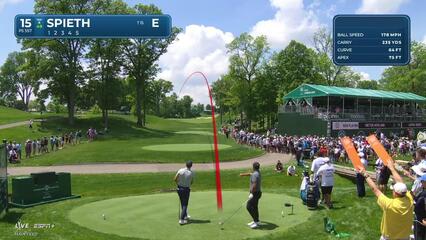 Jordan Spieth | Round 1 | 15th hole | Shot 1 | 2025 the Memorial