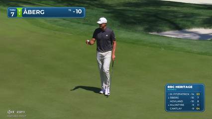 Ludvig Åberg | Round 2 | 7th hole | Shot 3 | 2026 RBC Heritage