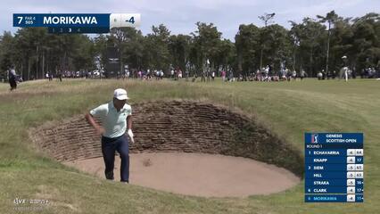 Collin Morikawa | Round 1 | 7th hole | Shot 3 | 2025 Genesis Scottish Open