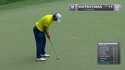 Hideki Matsuyama | Round 4 | 18th hole | Shot 5 | 2025 BMW Championship