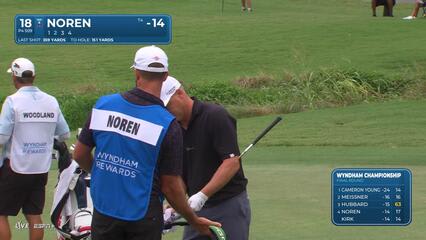 Alex Noren | Round 4 | 18th hole | Shot 2 | 2025 Wyndham