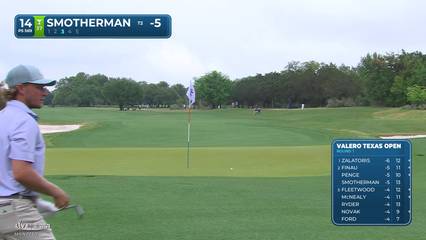 Austin Smotherman | Round 1 | 14th hole | Shot 3 | 2026 Valero