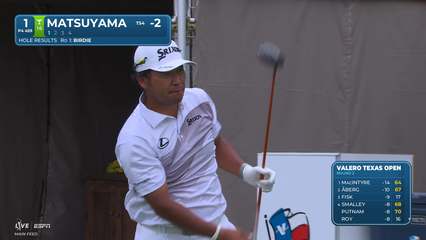 Hideki Matsuyama | Round 2 | 1st hole | Shot 1 | 2026 Valero